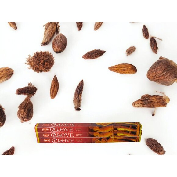 HEM Clove Incense Sticks 3 of 8 Packs Witchy Herbal Aromatherapy Ritual - Picture 3 of 7